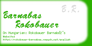 barnabas rokobauer business card